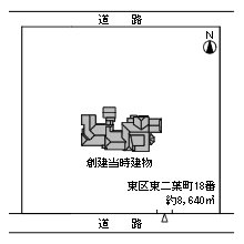 大正9年頃から昭和12年までの二葉館の配置図