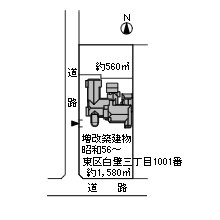 昭和13年頃から平成11年までの二葉館の配置図