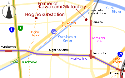 Map image ofFormer site of Kawakami Silk factory