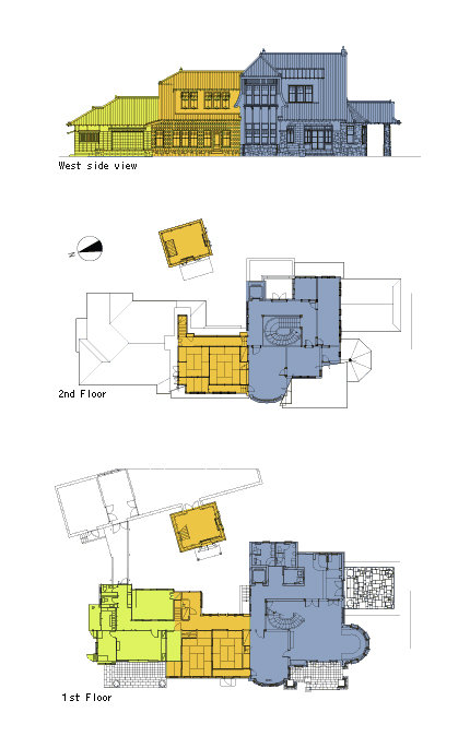 Relocated and reconstructed layout